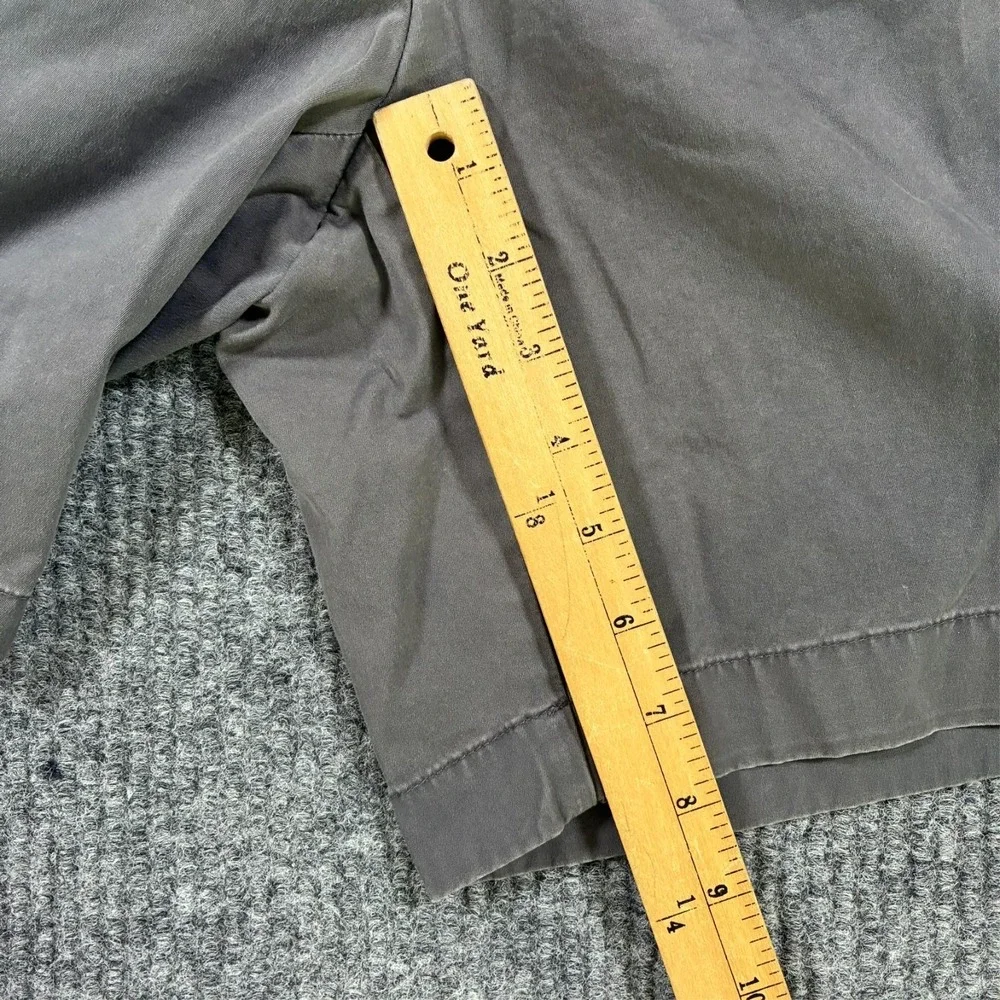 Cremieux 38 Mens Chino Shorts Size 32 Gray Stretch Cotton Flat Front Casual